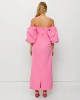 The Wolf Gang Amar Midi Dress Pink Size Medium / AU 10 for rent on The Volte - image 4