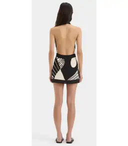 Sir The Label Realisme Wrap Halter Mini Dress Papier Print Size AU 8 for rent on The Volte - image 2