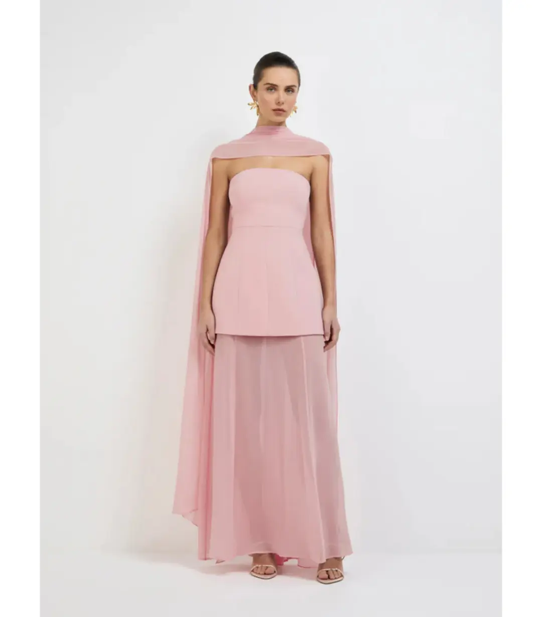 Sheike Marissa Maxi Dress Pink Size AU 16 for rent on The Volte - main image
