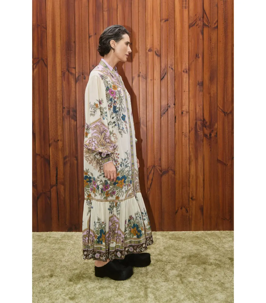 Alémais Antoinette Maxi Shirtdress Print Size AU 14 for rent on The Volte - main image
