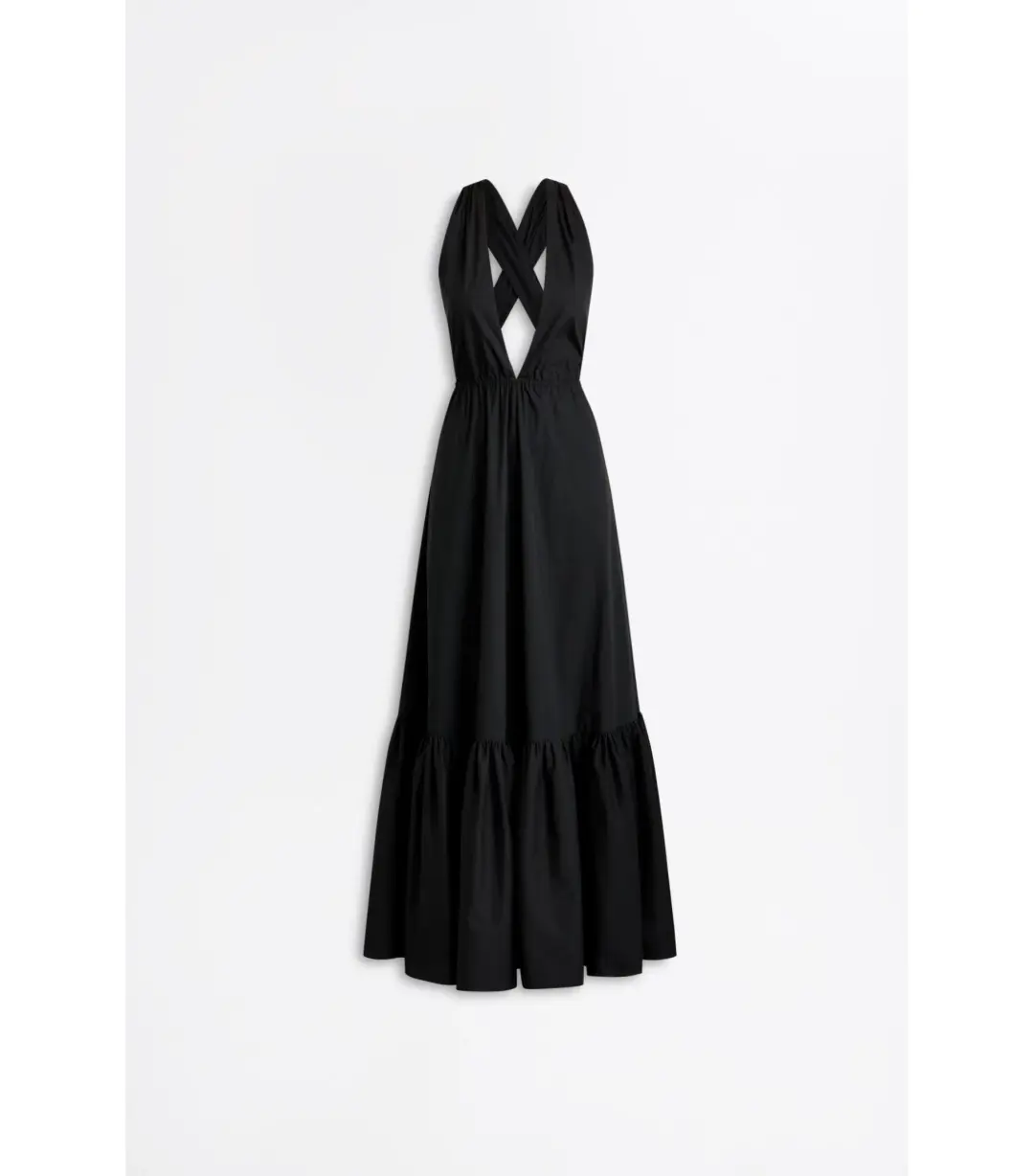 Scanlan Theodore Parachute Maxi Dress Black Size AU 6 for rent on The Volte - main image