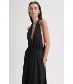 Scanlan Theodore Parachute Maxi Dress Black Size AU 6 for rent on The Volte - image 3