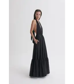 Scanlan Theodore Parachute Maxi Dress Black Size AU 6 for rent on The Volte - image 2