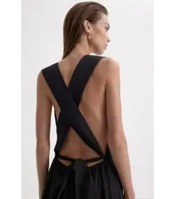 Scanlan Theodore Parachute Maxi Dress Black Size AU 6 for rent on The Volte - image 5