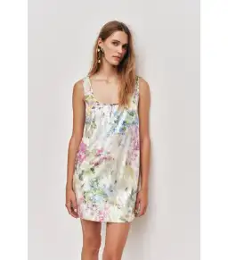 Aje Dahlia Mini Dress Lavandula Size AU 10 for rent on The Volte - image 2