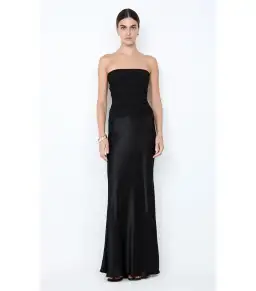 Bec & Bridge Millah Strapless Maxi Dress Black Size AU 10 for rent on The Volte - image 1