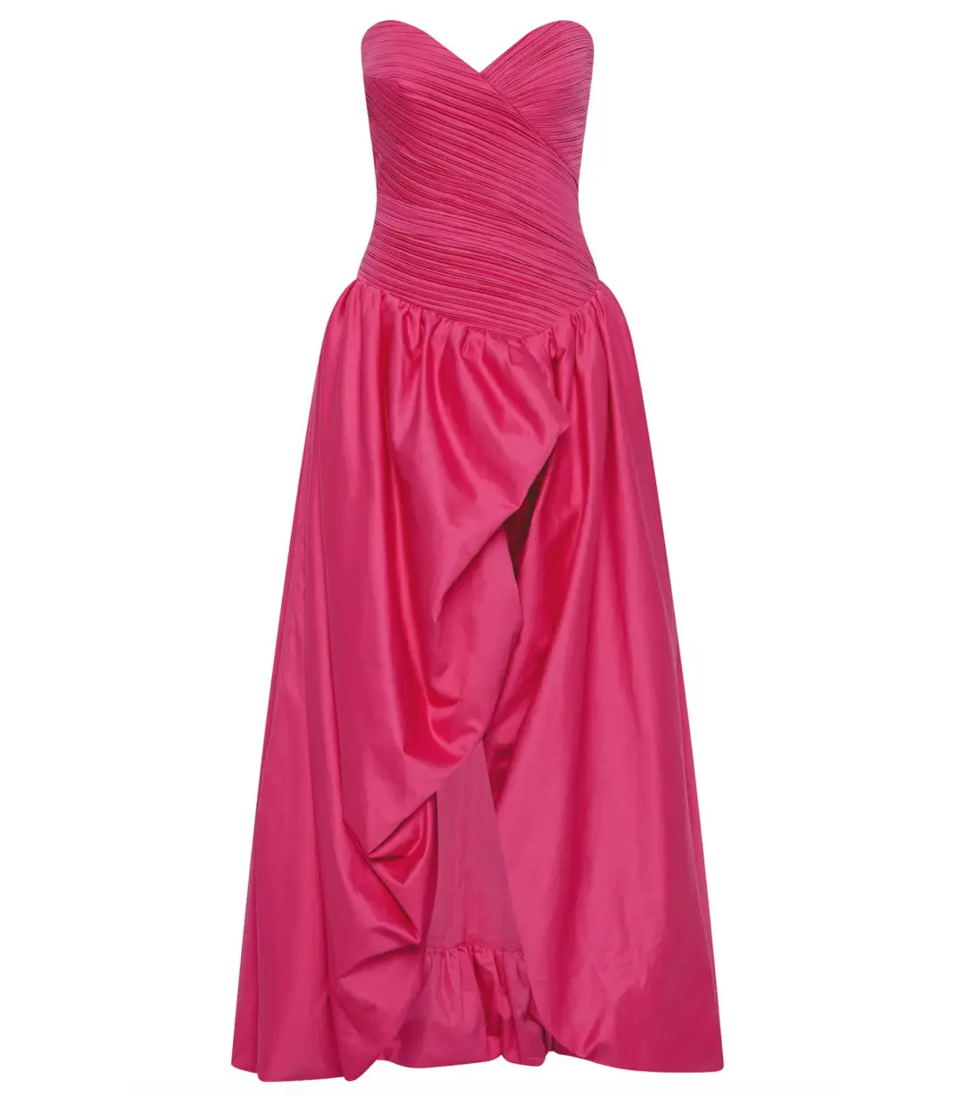 Aje Estelle Maxi Gown Cerise Pink Size AU 6 for rent on The Volte - main image