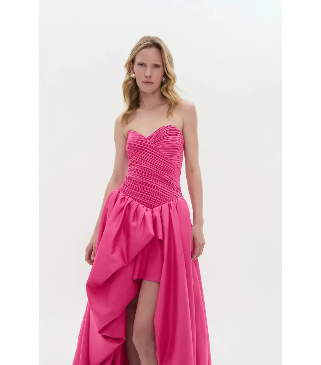 Aje Estelle Maxi Gown Cerise Pink Size AU 6 for rent on The Volte - main image