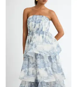 Sheike Sanctuary Midi Dress Print Size AU 6 for rent on The Volte - image 2