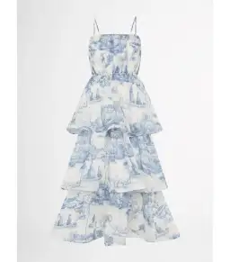 Sheike Sanctuary Midi Dress Print Size AU 6 for rent on The Volte - image 3
