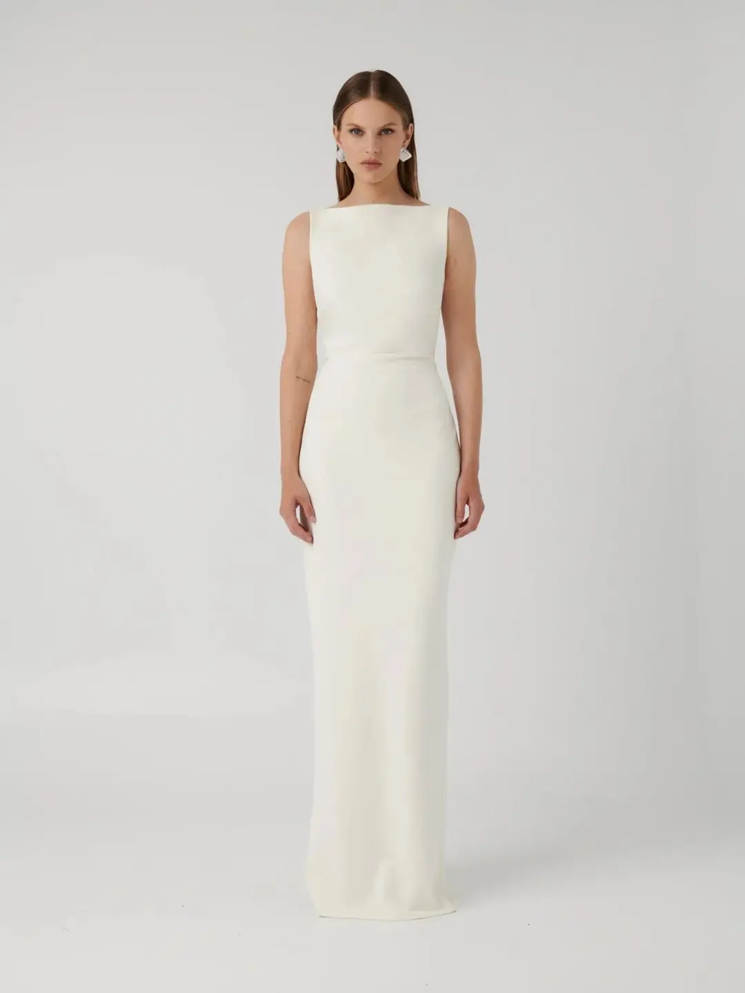 Effie kats Verona Gown Ivory Size 6 for rent on The Volte - main image
