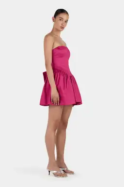 Hansen And Gretel Partridge Taffeta Dress Magenta Pink Size 8