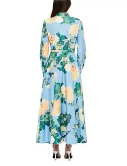 Leo Lin Zara Shirt Midi Dress Hydrangea Size 12 for rent on The Volte - image 2