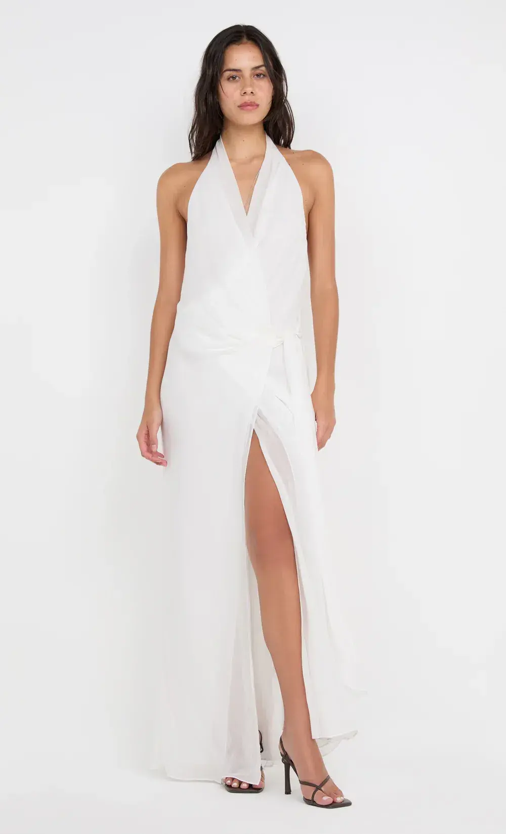 Bec & Bridge SONEVA WRAP DRESS Ivory Size 8 for rent on The Volte - main image