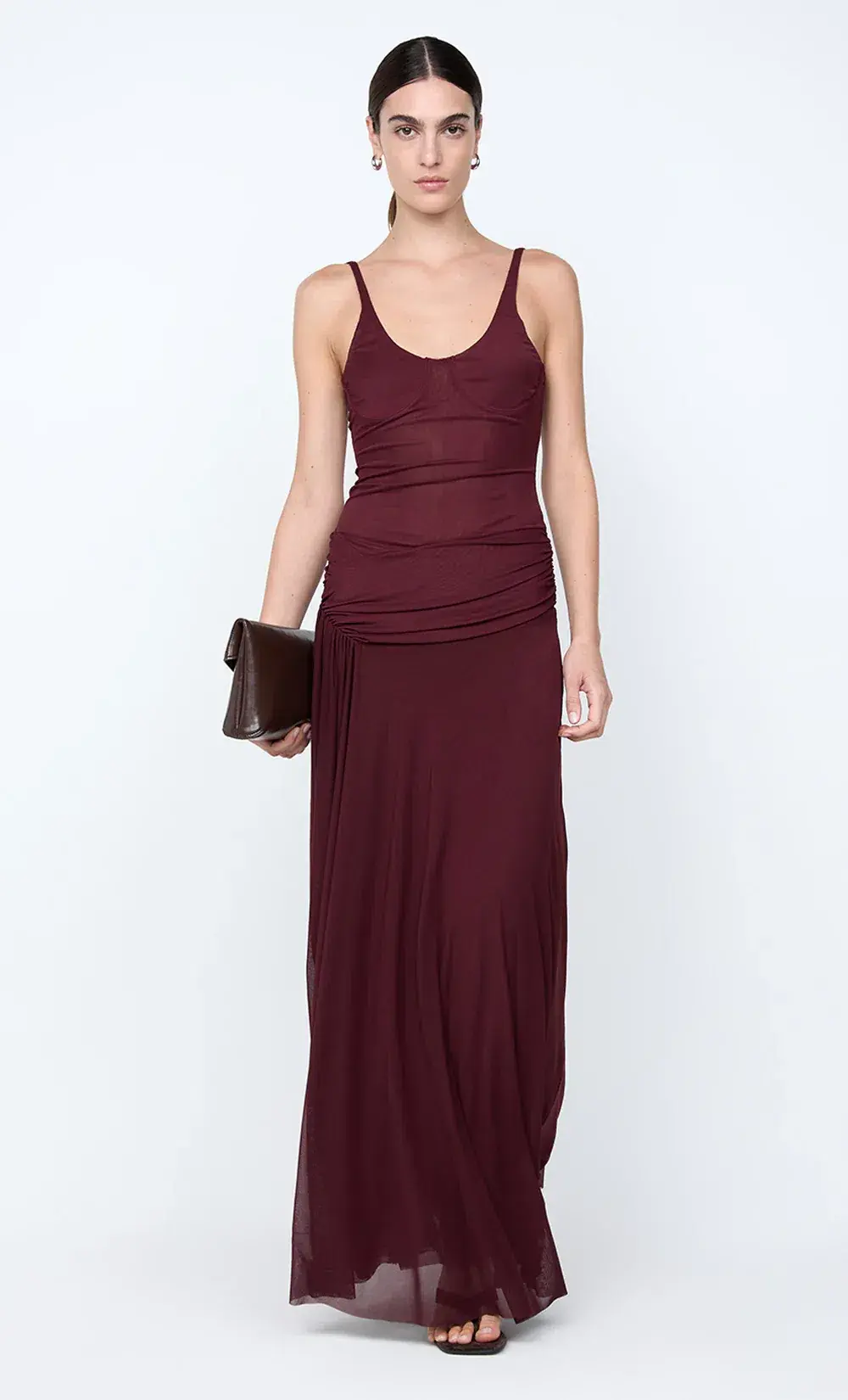 Bec & Bridge CITRINA MAXI DRESS Plum Size 6 for rent on The Volte - main image