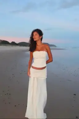 Ance Gria Jude Set Top and Skirt in Ivory Size S / AU 8 for rent on The Volte - image 7