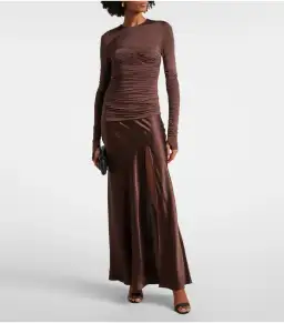 Sir the Label Alessia Draped Maxi Gown Brown Size 0 / AU 6