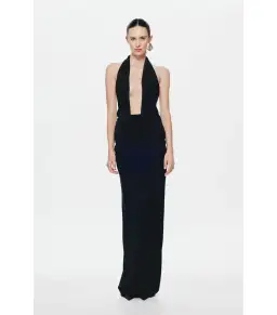 Misha Vanessa Maxi Dress Black Size AU 10 for rent on The Volte - image 1