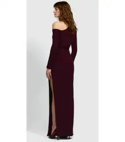 Effie Kats Cayley Maxi Dress Burgundy Size Medium / AU 10 for rent on The Volte - image 3