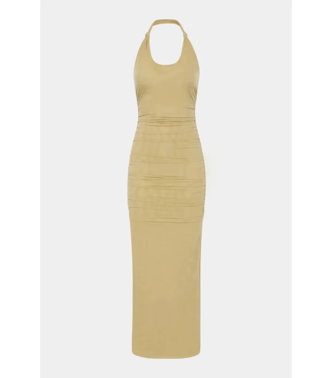 Sir the Label Jacques Mesh Halter Dress in Olive Size 1 / AU 8 for rent on The Volte - main image