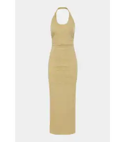 Sir the Label Jacques Mesh Halter Dress in Olive Size 1 / AU 8 for rent on The Volte - image 6