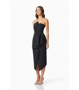 Elliatt Reception Midi Dress Black Size AU 12 for rent on The Volte - image 2
