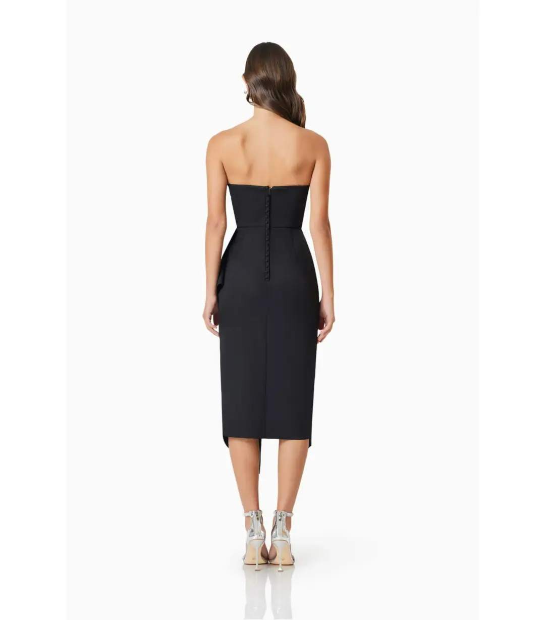 Elliatt Reception Midi Dress Black Size AU 12 for rent on The Volte - main image
