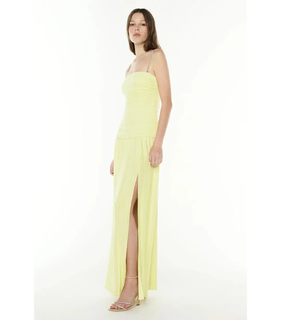 Manning Cartell Royal Debut Maxi Dress in Lemon Yellow AU 10 for rent on The Volte - main image