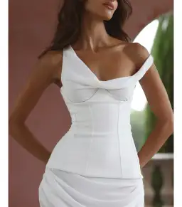 Natalie Rolt Cadence Gown Maxi Dress White Size AU 12 for rent on The Volte - image 2