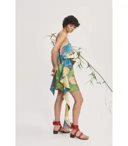 Alemais Avery Spliced Mini Dress Multi Size AU 8 for rent on The Volte - image 2