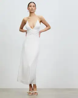Lover The Label Nadia Maxi Dress White Size AU 8 for rent on The Volte - image 1