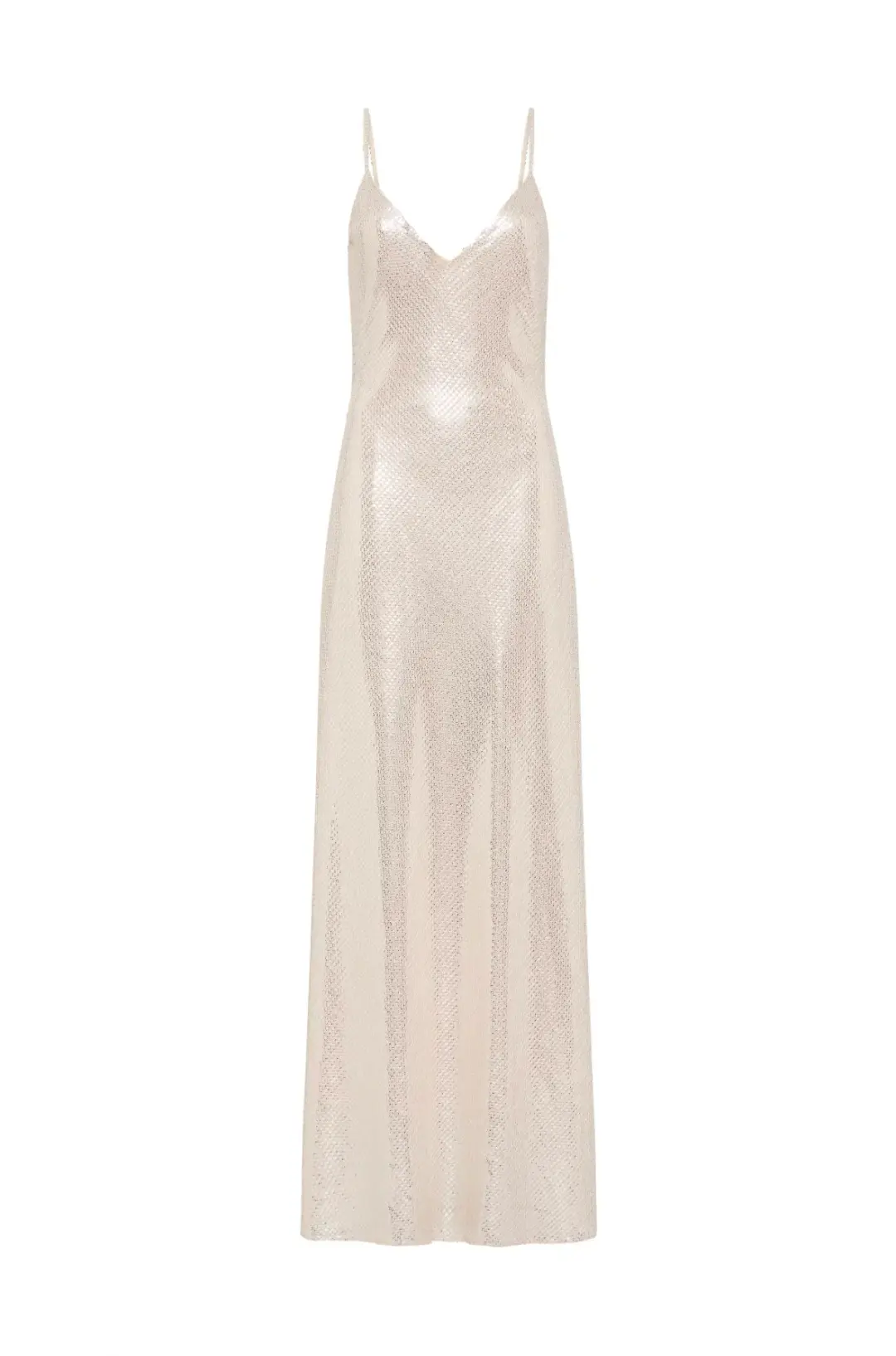 Manning Cartell High Voltage Slip Dress Nude Silver Size 10 for rent on The Volte - main image