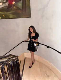 Rebecca Vallance Vicki Mini Dress Black Size 6 for rent on The Volte - image 1