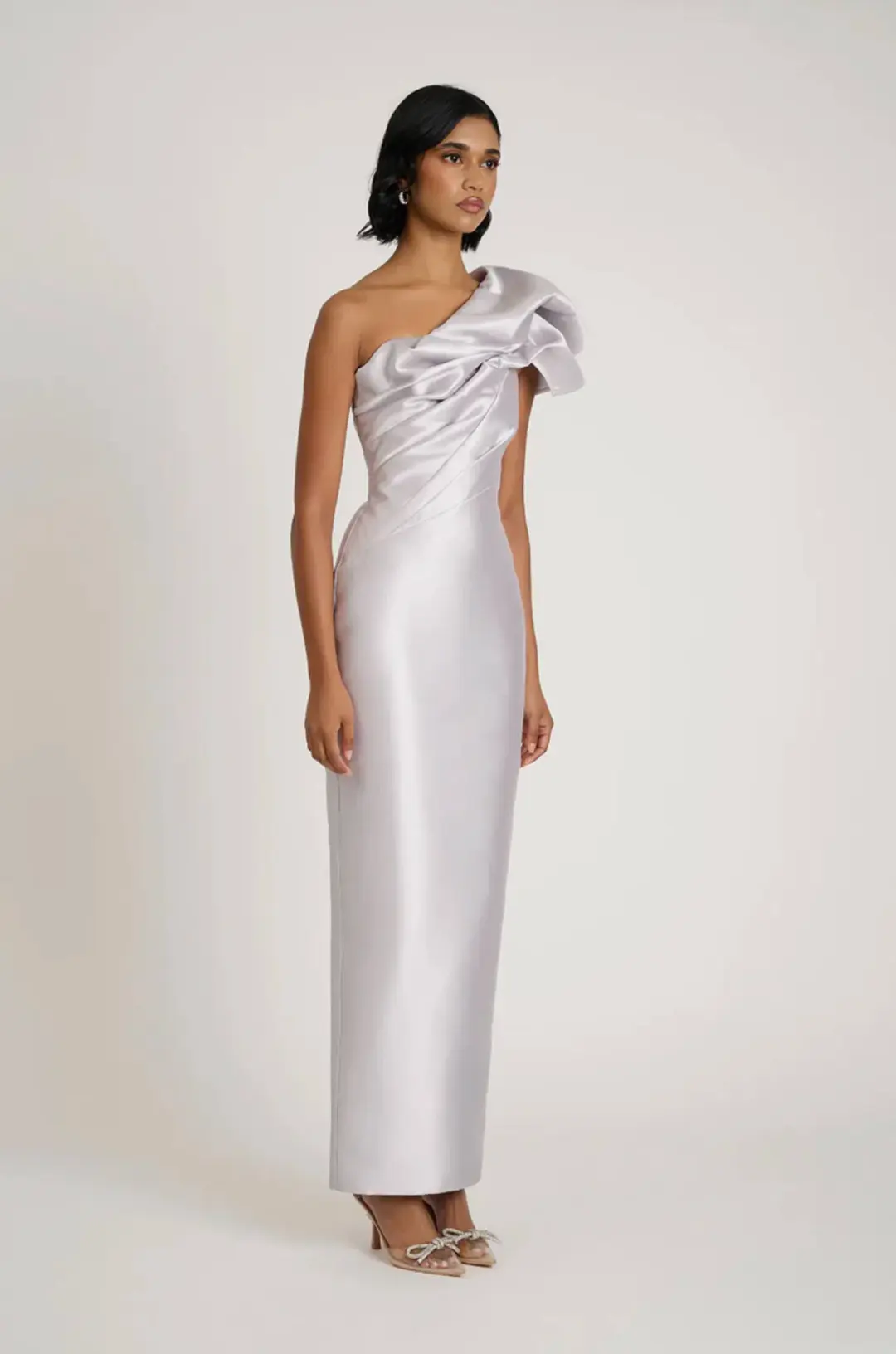 Eliya The Label Ashton Gown Silver Size S / AU 8 for rent on The Volte - main image