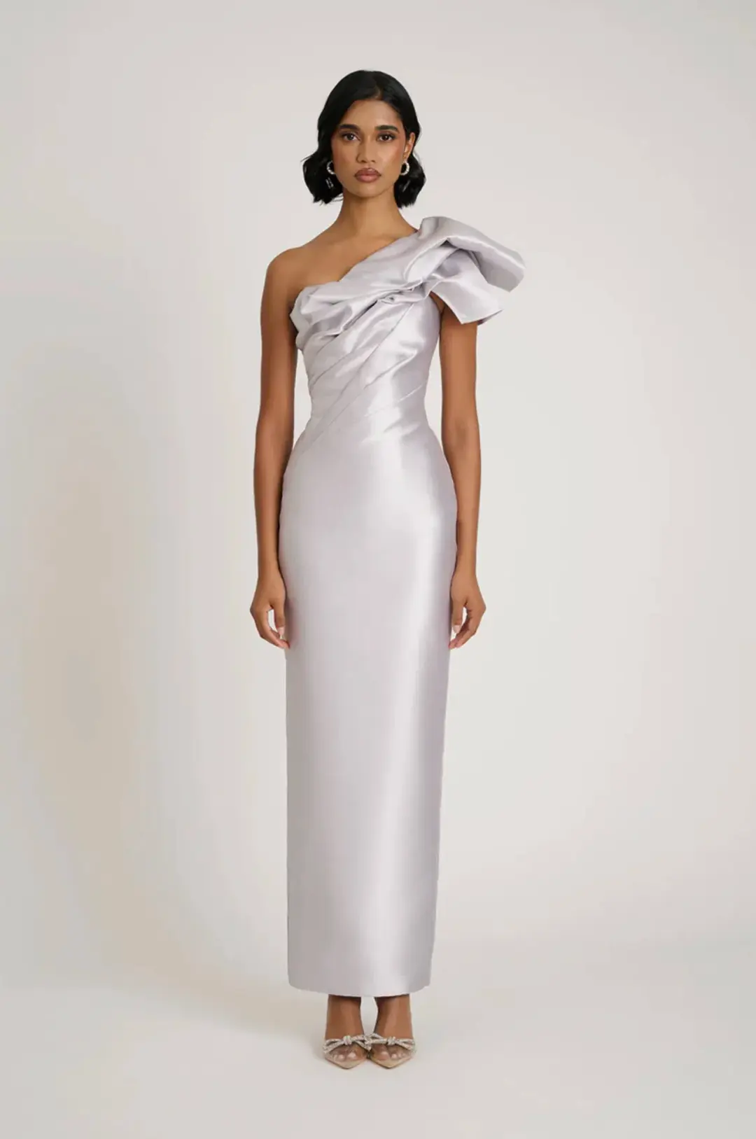 Eliya The Label Ashton Gown Silver Size S / AU 8 for rent on The Volte - main image