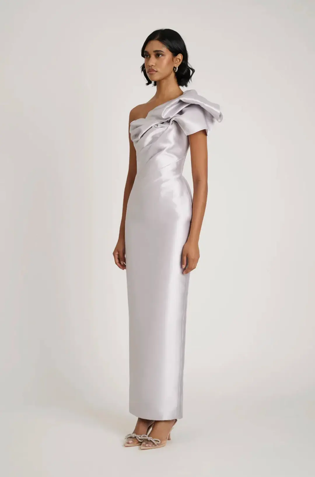 Eliya The Label Ashton Gown Silver Size S / AU 8 for rent on The Volte - main image