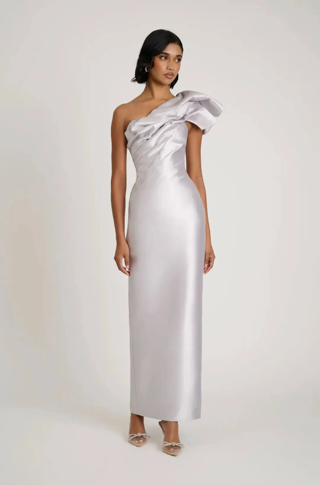 Eliya The Label Ashton Gown Silver Size S / AU 8 for rent on The Volte - main image