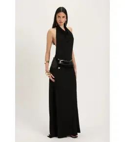 Ance Gria Adele Maxi Gown Black Size AU 6 for rent on The Volte - image 1