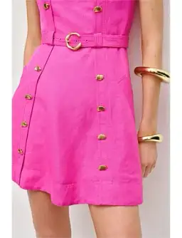 Aje Prisma Utility Mini Dress Pink Size 14 for rent on The Volte - image 4