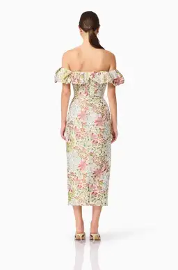 Elliatt Calaantha Off The Shoulder Midi Dress in Floral Size AU 8/S for rent on The Volte - image 4