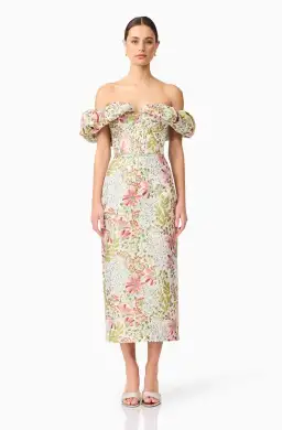 Elliatt Calaantha Off The Shoulder Midi Dress in Floral Size AU 8/S for rent on The Volte - image 6