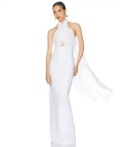 Helsa The Amber Maxi Dress White Size S / AU 8 for rent on The Volte - image 1