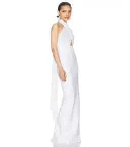 Helsa The Amber Maxi Dress White Size S / AU 8 for rent on The Volte - image 2