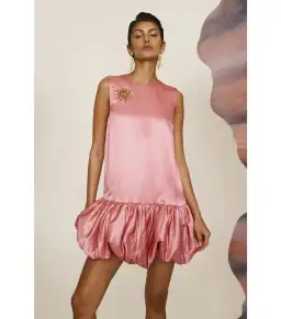 Alémais Neptuna Mini Dress Pink Size 4 for rent on The Volte - image 2