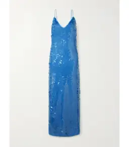 Alémais Stellar Sequin Slip Dress Exclusive Blue Size 12 for rent on The Volte - image 1