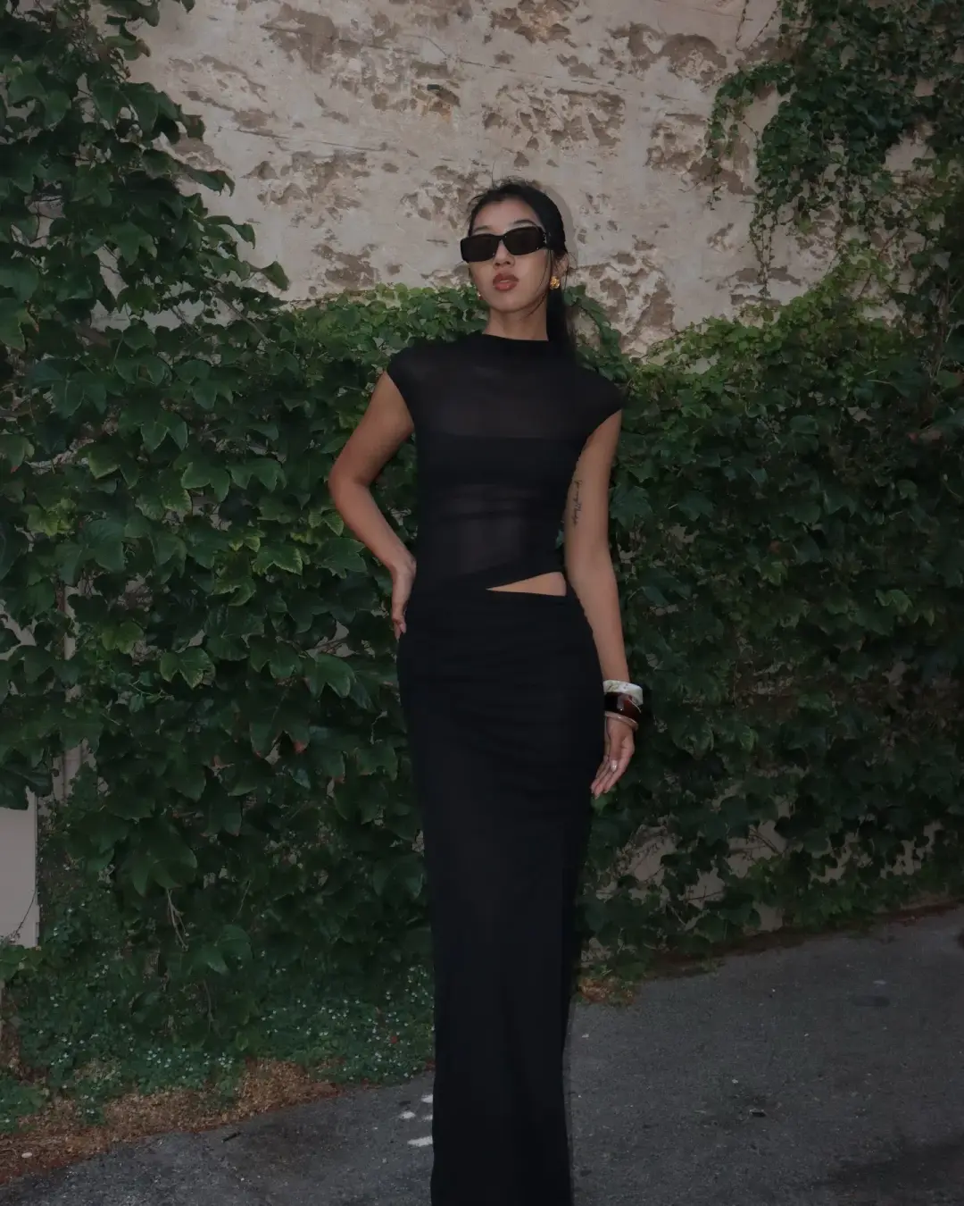 Benni Milo Mesh Maxi Dress Size 8 for rent on The Volte - main image