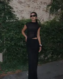 Benni Milo Mesh Maxi Dress Size 8 for rent on The Volte - image 2