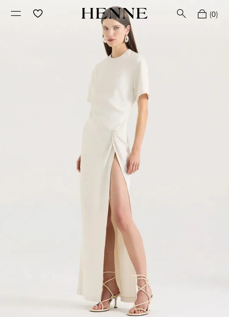 HENNE Avila Dress - Cream Size 14 for rent on The Volte - main image