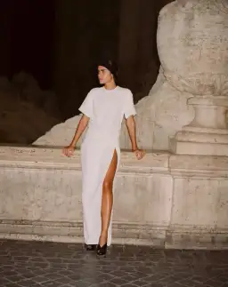 HENNE Avila Dress - Cream Size 14 for rent on The Volte - image 4