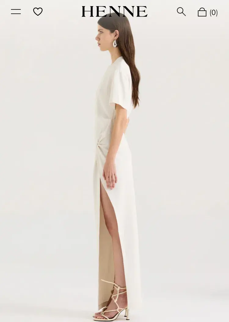 HENNE Avila Dress - Cream Size 14 for rent on The Volte - main image